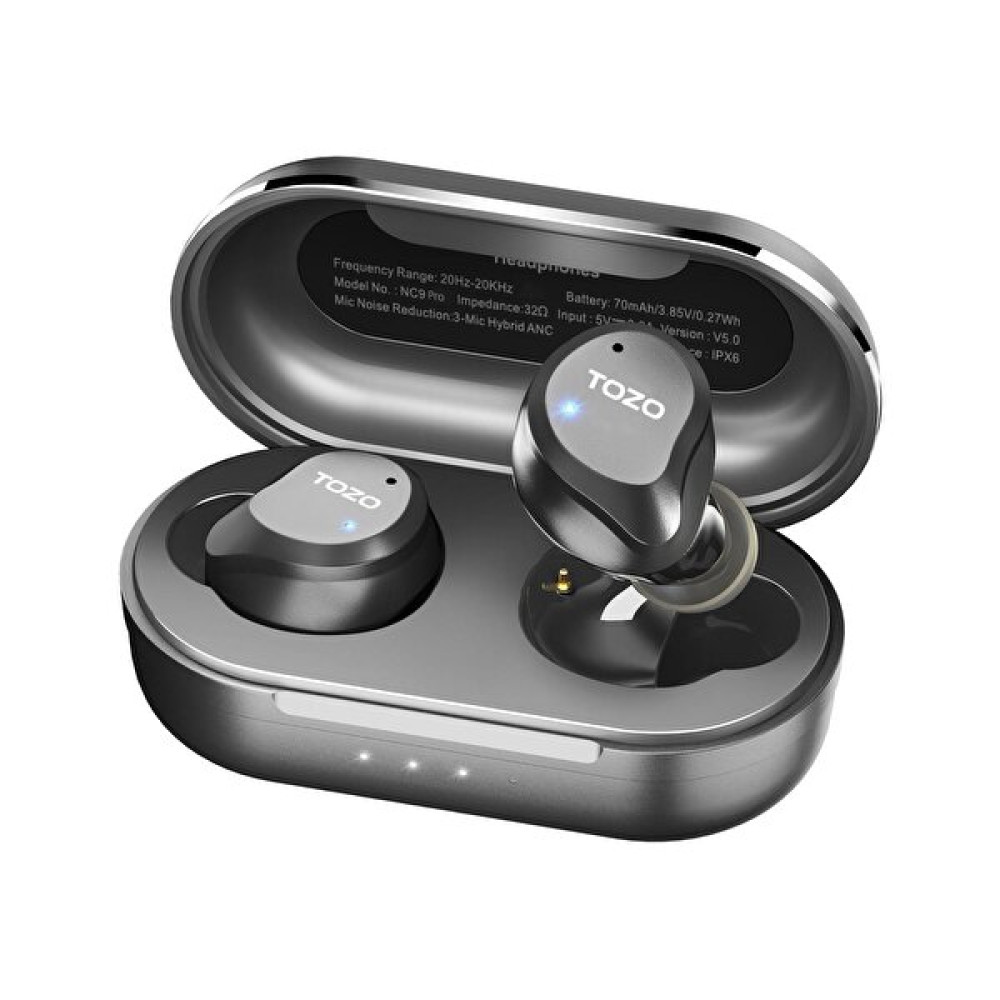 Tozo NC9 Pro ANC ve ENC Gürültü Engelleme 5.3 TWS Siyah Bluetooh Kulaklık Bluetooth Kulaklık Fiyatı