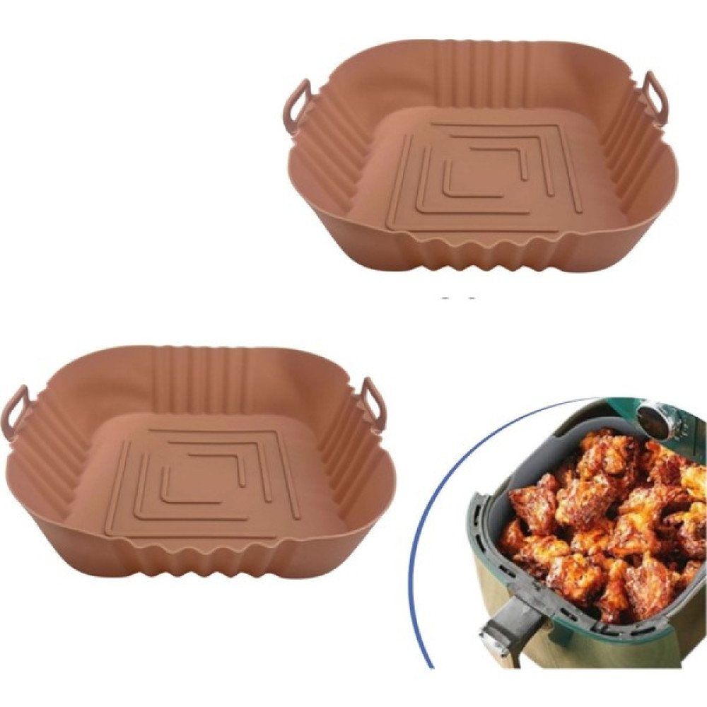 Tp Company 2 Adet Yıkanılabilir Isıya Dayanıklı Silikon Fırın Ve Airfryer Pişirme Matı Pembe Kare Tabak Model Kek Kalıpları Fiyatı