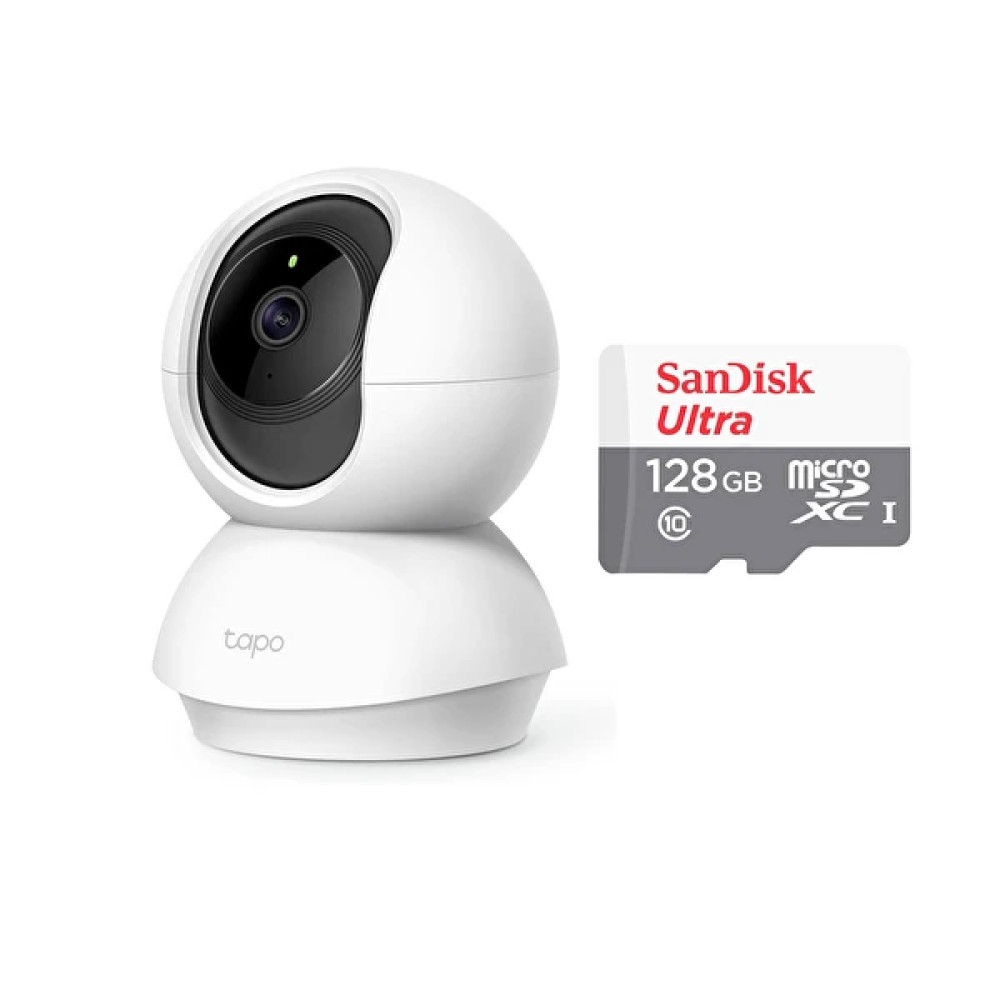 TP-Link Tapo C210 360 Derece 2K UHD Yatay/Dikey Hareketli Wi-Fi Güvenlik Kamerası - Sandisk 128 GB Hafıza Kartı Güvenlik Kameraları Fiyatı