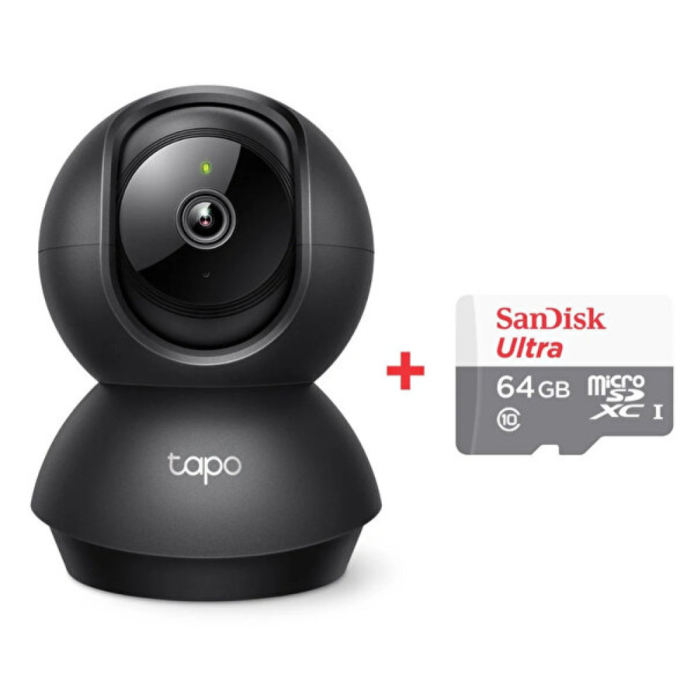 TP-Link Tapo C211 2K 3MP Yatay ve Dikey Ev Güvenliği Wi-Fi Kamerası ve 64 GB Sandisk Ultra Bellek Güvenlik Kameraları Fiyatı