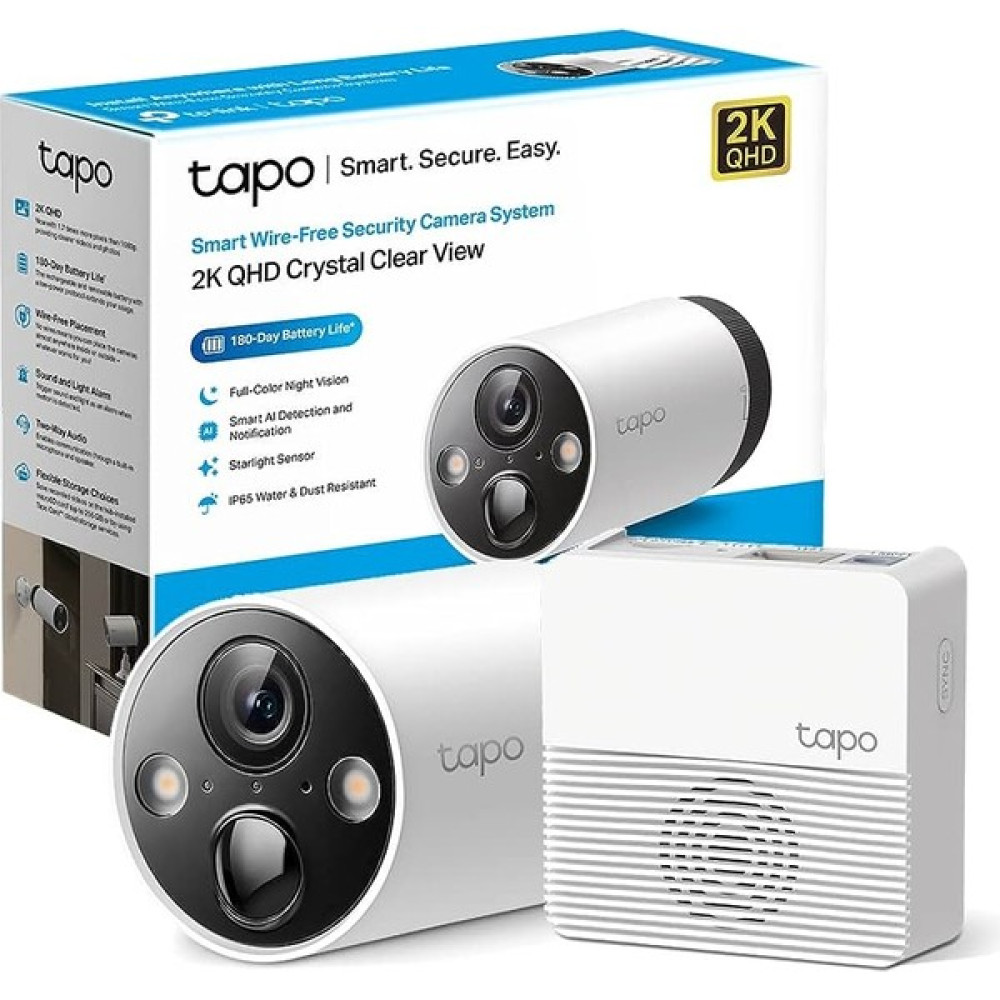 TP-Link Tapo C420S1, 2K QHD Kablosuz Bataryalı Güvenlik Kamerası, Yapay Zeka Desteği, Renkli Gece Görüşü, 180 Gün Şarj Süresi, Su Geçirmez, Yerel/B... Güvenlik Kameraları Fiyatı