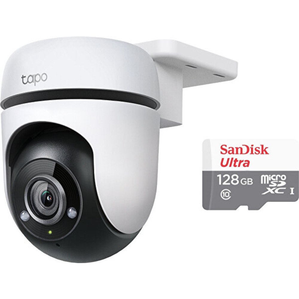 Tp-Link Tapo C500 Dış Mekan Yatay/dikey Wi-Fi Güvenlik Kamerası + Sandisk Ultra 128GB 100MB/S Microsdxc Uhs-I Hafıza Kartı SDSQUNR-128G-GN6MN Güvenlik Kameraları Fiyatı