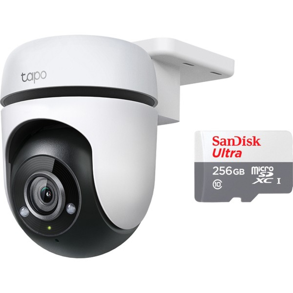 Tp-Link Tapo C500 Dış Mekan Yatay/dikey Wi-Fi Güvenlik Kamerası + Sandisk Ultra 256GB 100MB/S Microsdxc Uhs-I Hafıza Kartı SDSQUNR-256G-GN3MN Güvenlik Kameraları Fiyatı