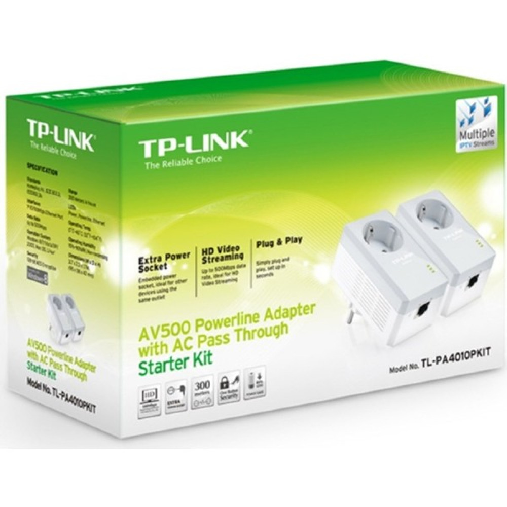 Tp-Link Tl-Pa4010Pkıt Av500 Ac Powerline Adaptör Router Fiyatı