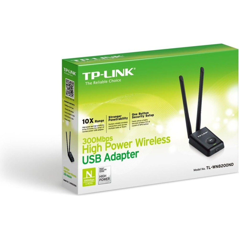 TP-Link TL-WN8200ND 300 Mbps Çift Antenli USB Kablosuz Adaptör Yüksek Çekim Gücü ile Wireless Adaptör Fiyatı