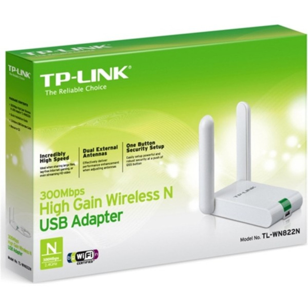 Tp-Link Tl-Wn822N 300Mbps Wi-Fi 2X3Dbi Usb Adaptör Wireless Adaptör Fiyatı