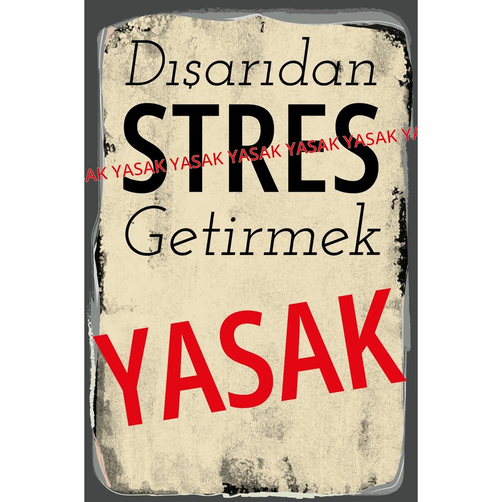 tp Retro Vintage 5 mm Ahşap Üzerine Stres Temalı Poster Tablo 20X30 cm - 20 x 30 - 1 SSD / Solid State Drive Fiyatı