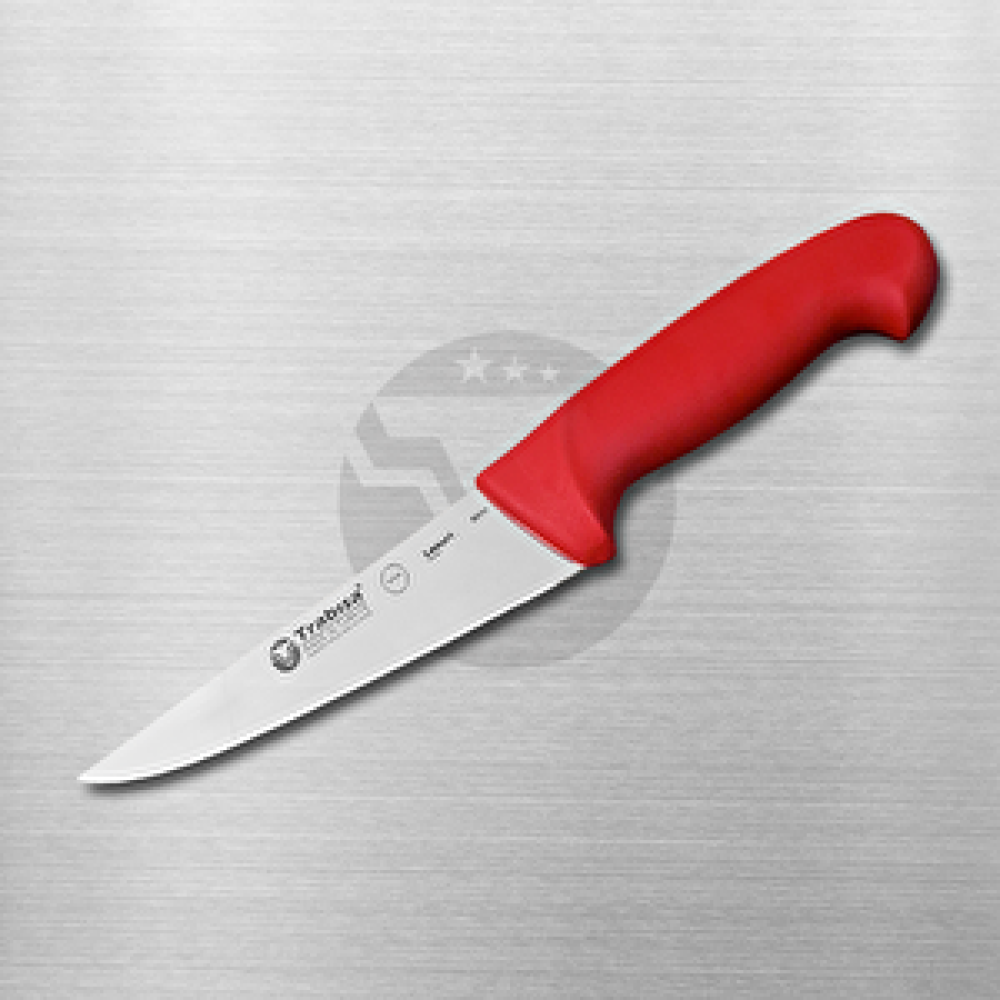 Trabisa 53111 Yüksek Kalite Paslanmaz Çelik Keskin Kemik Sıyırma Kasap Bıçağı Kırmızı Saplı 15.5 Cm Bıçaklar ve Bıçak Setleri Fiyatı