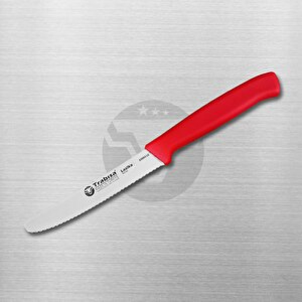 Trabisa TRABISA 53003LZ Yüksek Kalite Paslanmaz Çelik Domates Sebze Bıçağı Kırmızı 10.5 cm Bıçaklar ve Bıçak Setleri Fiyatı