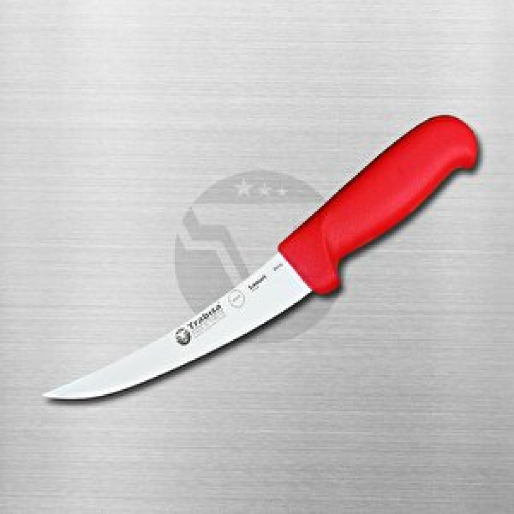 Trabisa TRABISA 53113 Yüksek Kalite Paslanmaz Çelik 14.5 cm Keskin Kavisli Kasap Bıçağı Dana Kemiksiz Sıyırma Kırmızı Saplı Bıçaklar ve Bıçak Setleri Fiyatı