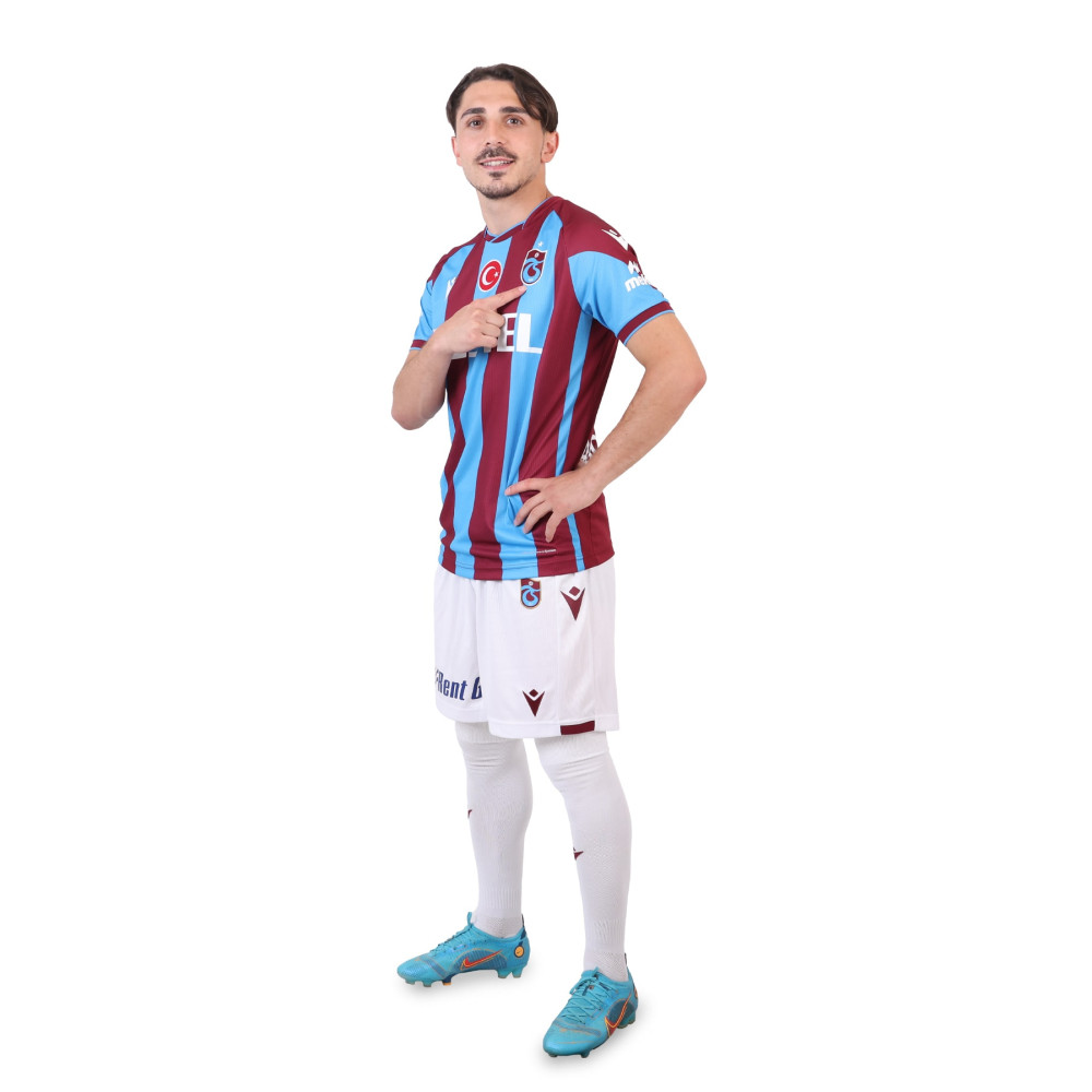 Trabzonspor Macron 2022/23 Forma Bordo Mavi Çubuklu S Beden Erkek Forma Fiyatı