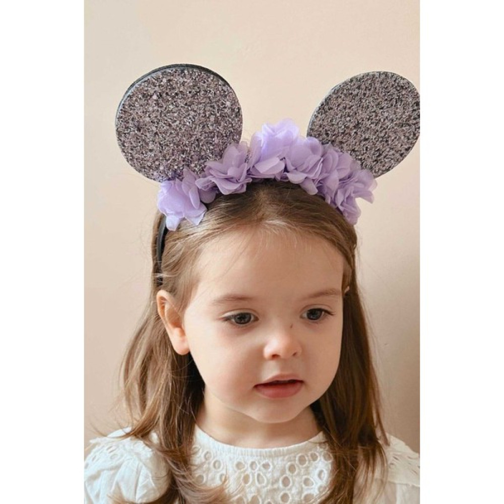 Tracc Minnie Mouse Kulaklı Simli Lila Taç Toka, Taç & Saç Bandı Fiyatı