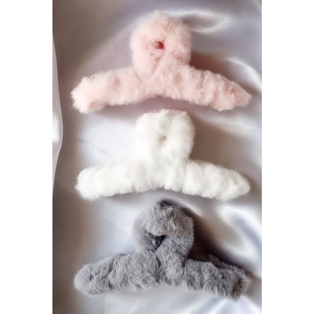 Trade Bazaar Kadın Peluş Model 3 Adet Büyük Boy 12 Cm Mandal Toka Seti Toka, Taç & Saç Bandı Fiyatı