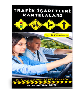 Enine Boyuna Eğitim Trafik Işaretleri Kartelaları (22 Kartela) Trafik Malzemeleri Fiyatı