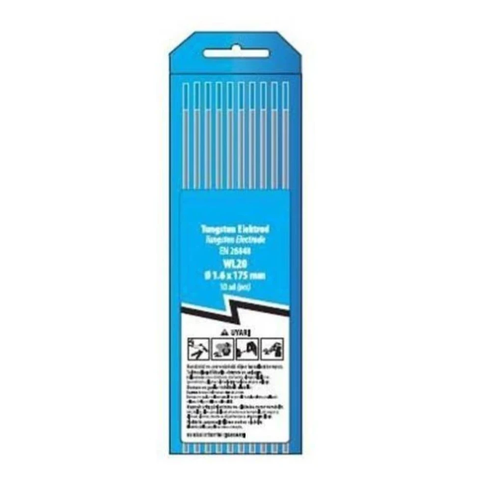Trafimet Wl20 Gök Mavi Lantanlı Tungsten Elektrot 10'Lu Paket 1,6Mm Kaynak Makineleri Fiyatı