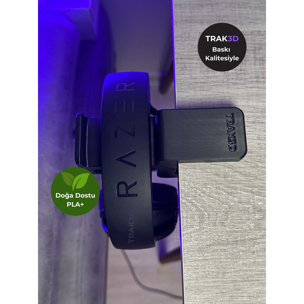 Trak3D Asılabilir Kulaklık Standı - Siyah Diğer Fiyatı