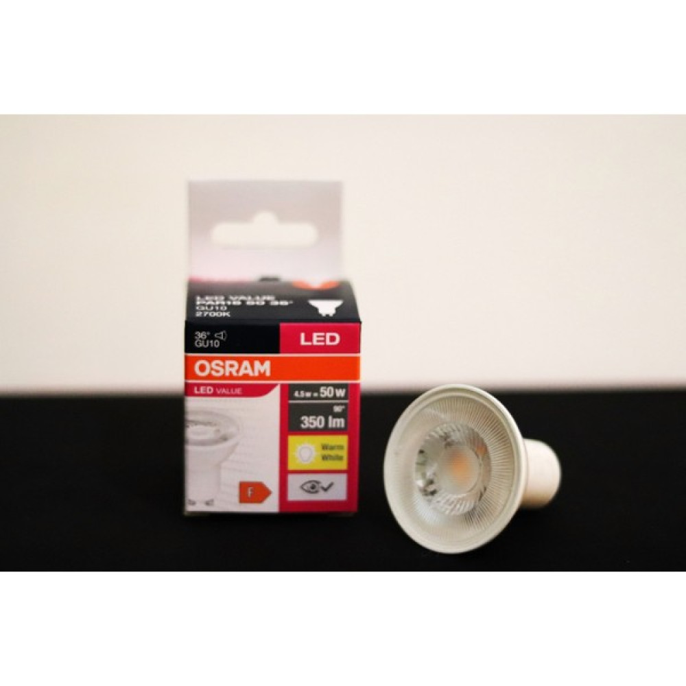Tram56 Osram GU10 Duylu 4.5W=50W LED Ampul 2700 Kelvin Sarı Işık Led Aydınlatmalar Fiyatı