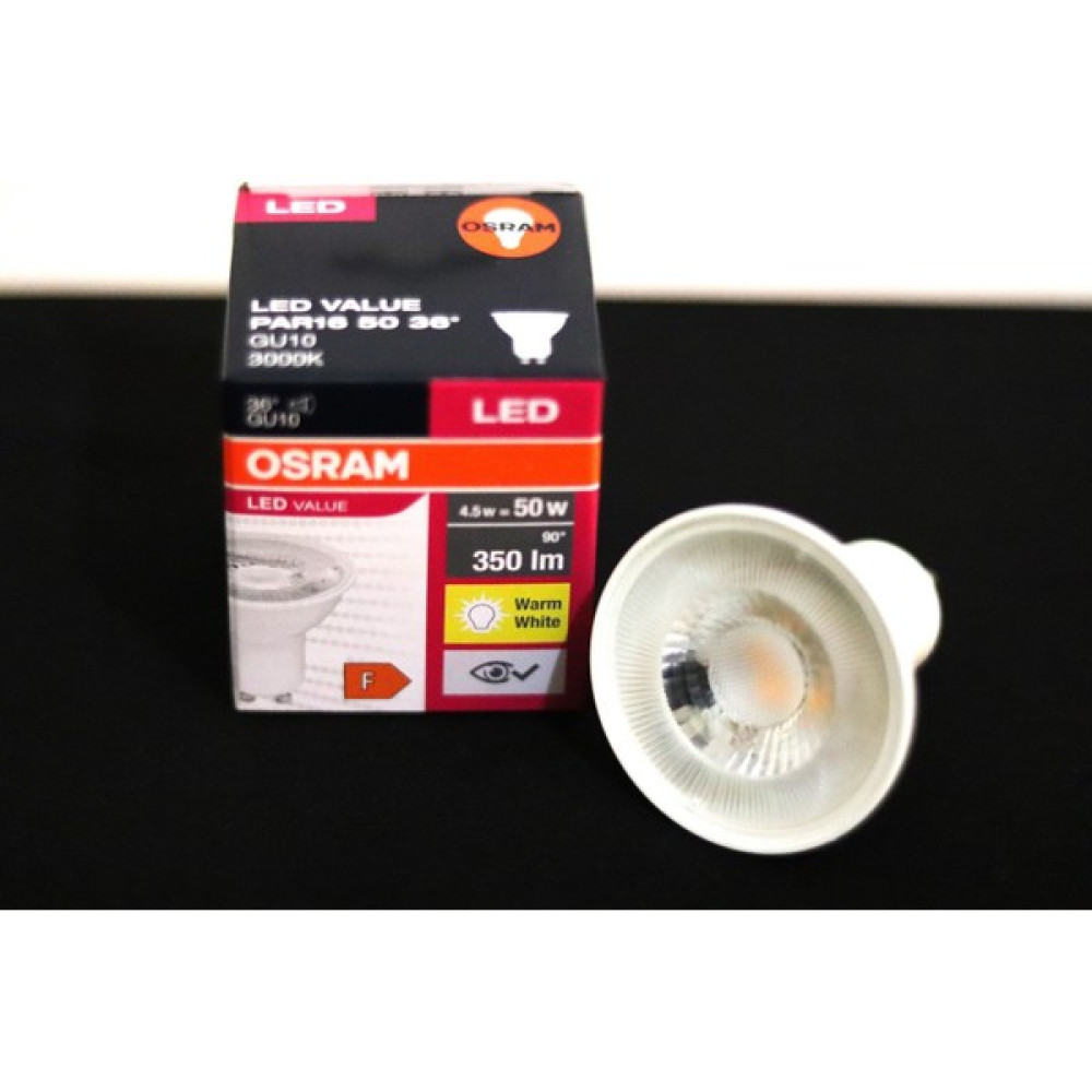 Tram56 Osram GU10 Duylu 4.5W=50W LED Ampul 3000 Kelvin Sarı Işık Led Aydınlatmalar Fiyatı