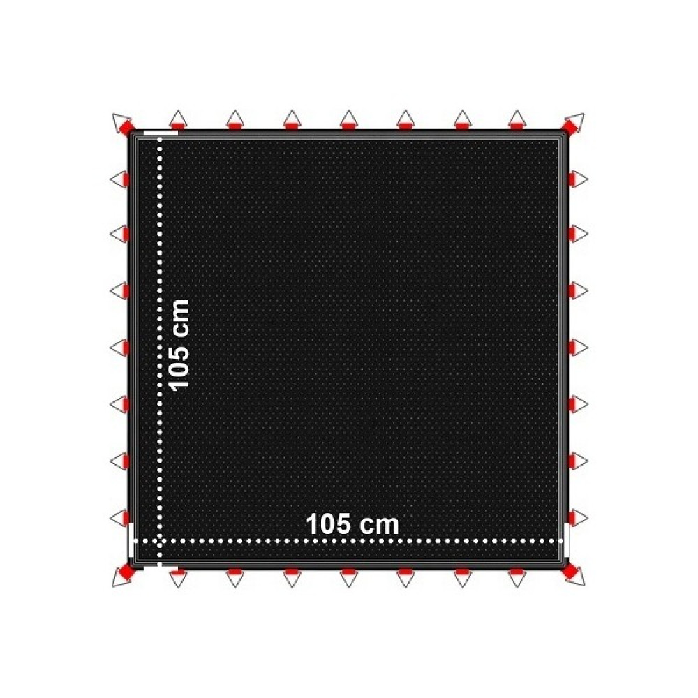 TRAMBOLİNSAN - TYP-01 Trambolin Zıplama Ağı Siyah 105cmx105cm Kare Siyah Trambolin Zıplama Ağı Açık Hava, Deniz ve Spor Oyuncakları Fiyatı
