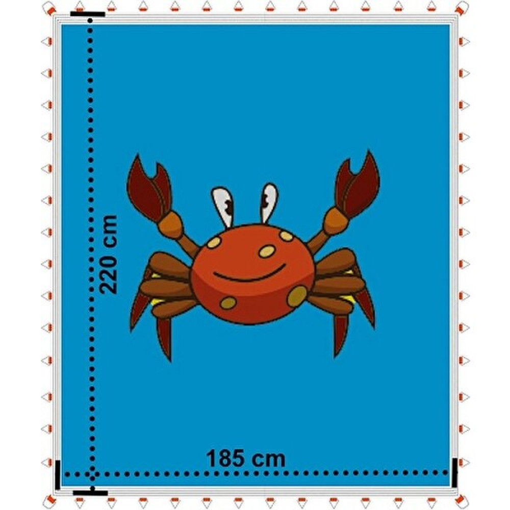 TRAMBOLİNSAN TYP-010 -Junior Trambolin Zıplama Ağı Yengeç Figür Baskılı 185cmx220cm Junior Trambolin Zıplama Ağı Kondisyon Aletleri Fiyatı