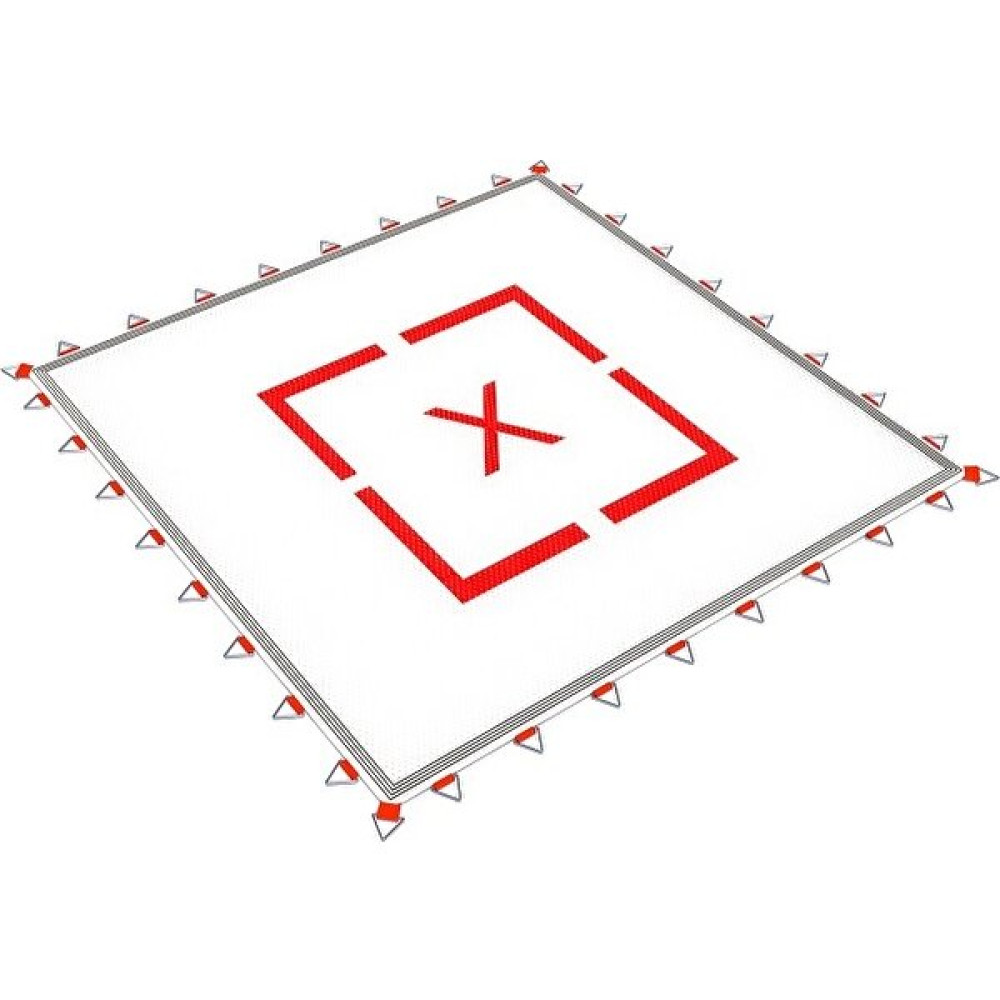 TRAMBOLİNSAN TYP-05 - Trambolin Zıplama Ağı Hedef Desenli 125cmx125cm Baskılı Trambolin Zıplama Ağı Kondisyon Aletleri Fiyatı