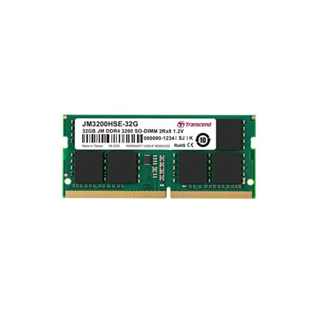 Transcend Jm3200Hse-32G 32Gb Ddr4 3200 Mhz Cl22 1.2V Ram RAM Bellekler Fiyatı