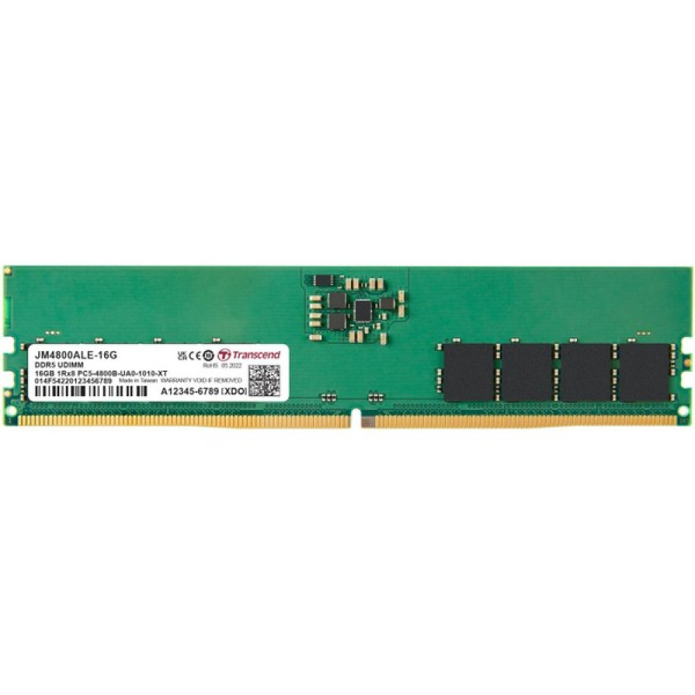 Transcend JM4800ALE-16G 16GB Ddr5 4800MHZ CL40 1.1V Masaüstü Ram RAM Bellekler Fiyatı