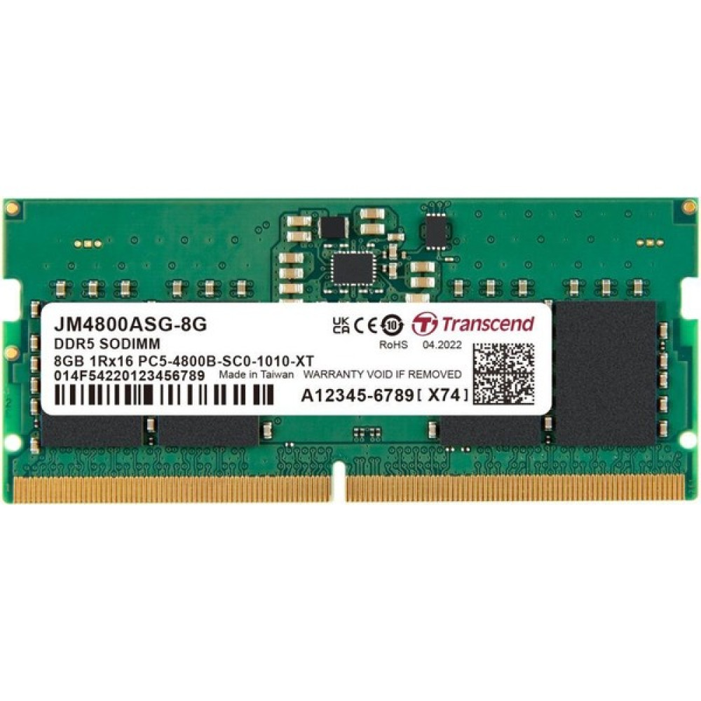 Transcend JM4800ASG-8G 8gb Ddr5 4800MHZ CL40 1.1V Notebook Ram RAM Bellekler Fiyatı