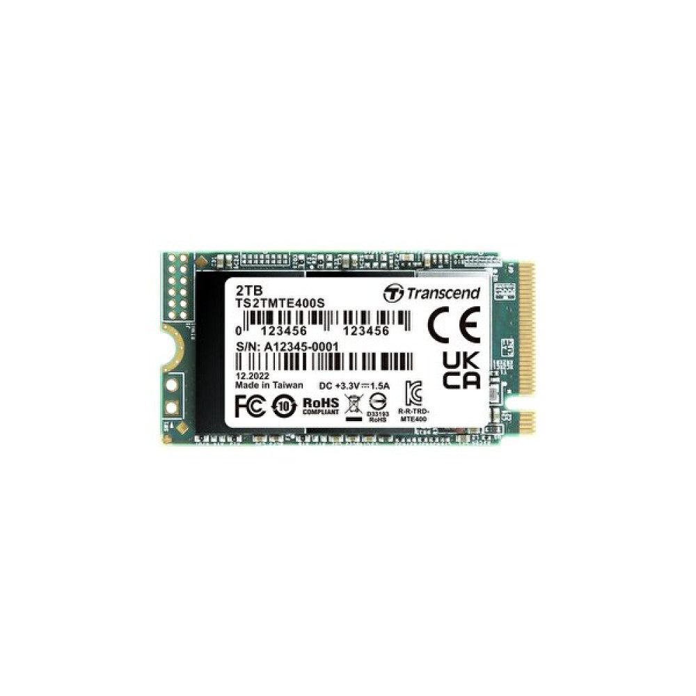 Transcend Ts2Tmte400S 2TB M.2 2242PCIe Gen3x4 NVMe 3D TLC SSD SSD / Solid State Drive Fiyatı