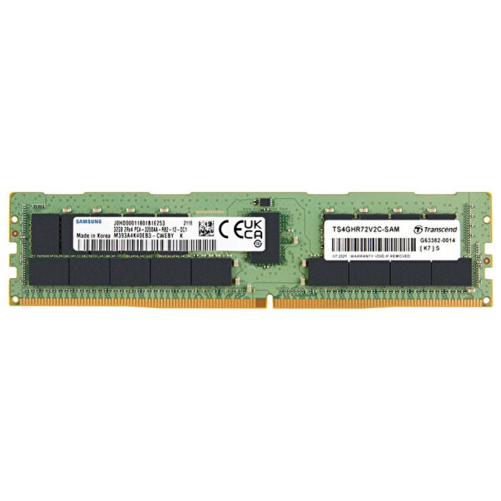 Transcend Ts4Ghr72V2C-Sam 32 GB Ddr4 3200 MHz Reg-Dimm 2Rx4 2Gx4 Cl22 1.2V Server RAM RAM Bellekler Fiyatı