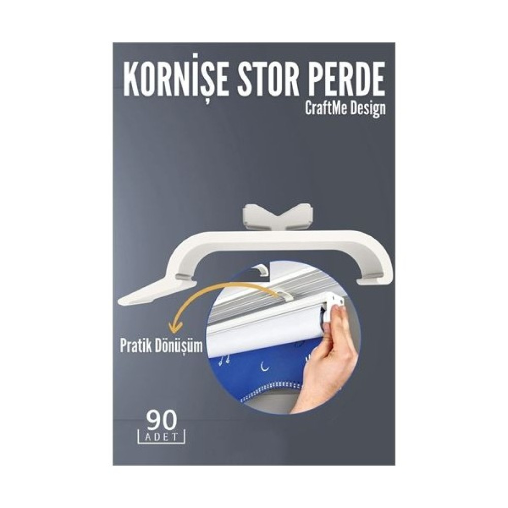 Transformacion 90 Adet Kornişe Stor Perde Montaj Aparatı 718607 Perde Aksesuarı Fiyatı