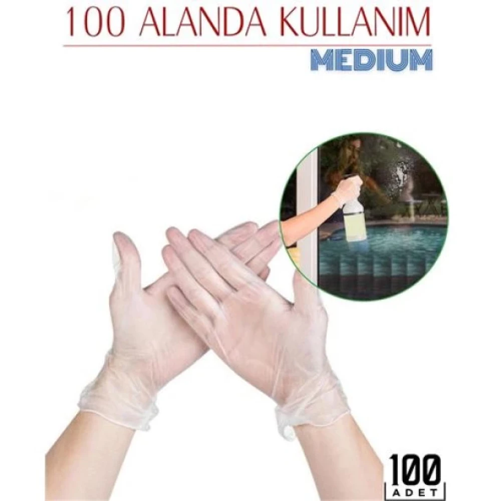 Transformacion Medıum 100 Adet Pudrasız Lateks Eldiven 717224 İş Eldiveni Fiyatı