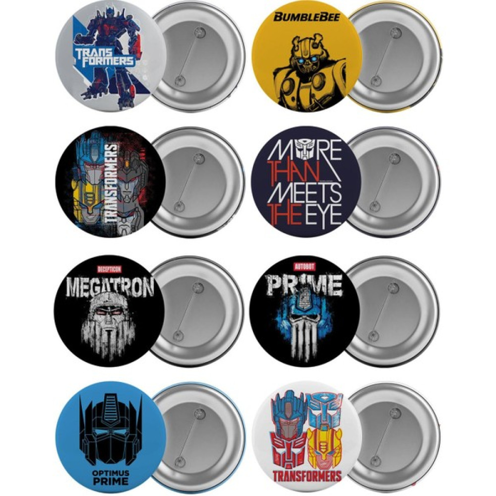 Transformers Çanta Rozeti Seti 8 Adet En Büyük Boy 5.8cm Iğneli Broş Okul Çantası Fiyatı