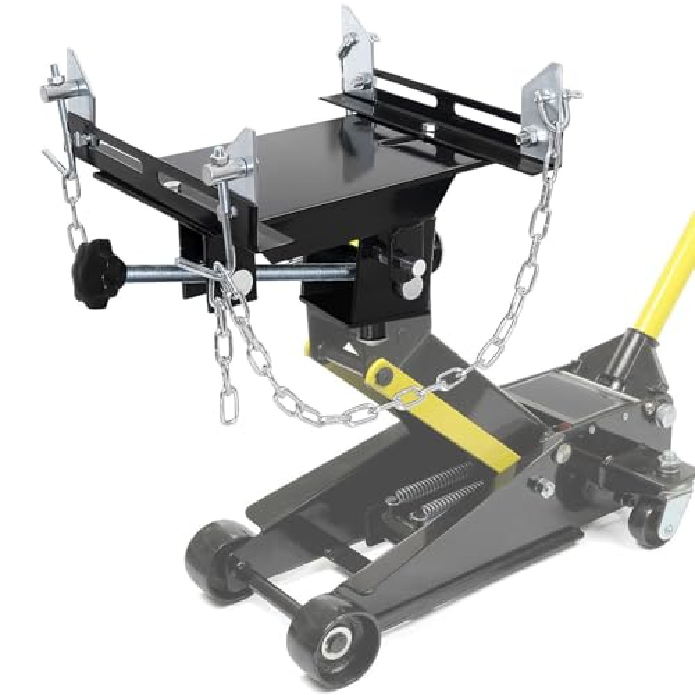Transmission Jack Adapter for Cars&Trucks,1100 lbs/0.5 Ton Capacity Gearbox Removal Tool,Fits Hydraulic Floor Jack Conversion,Double Safety Chains for Passenger Cars,Light-Duty Truck Transmissions Jack Fiyatı