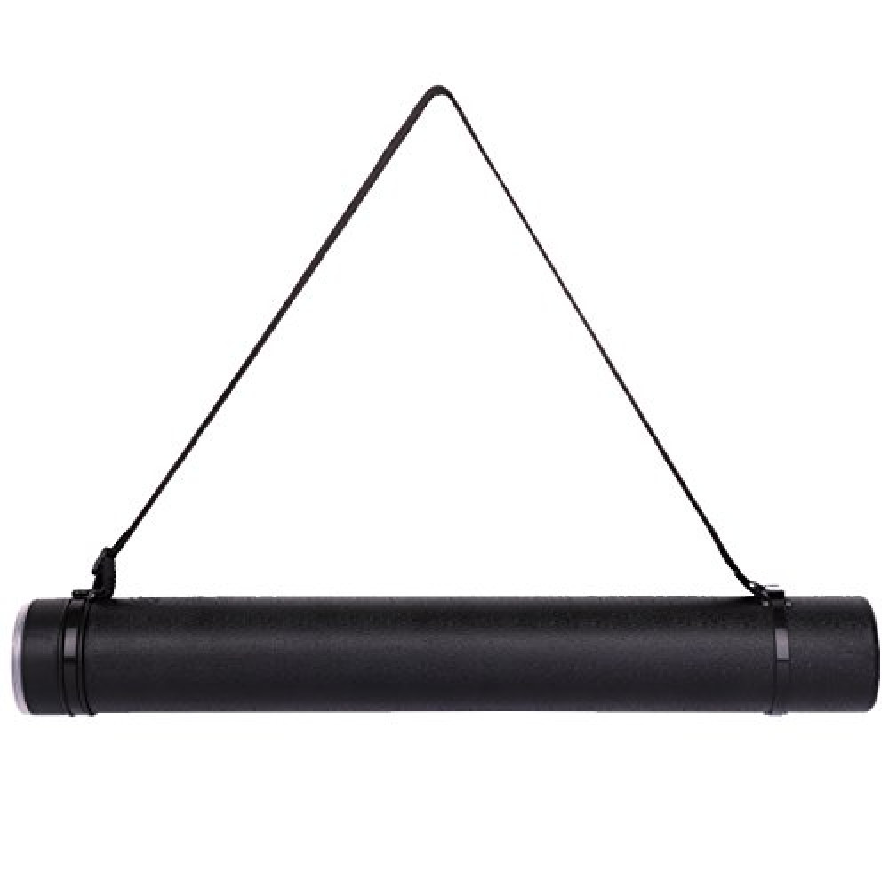 TRANSON Poster Documents Storage Tube 24"-40" Extendable for Artworks, Blueprints, Drafting and Scrolls Color Black