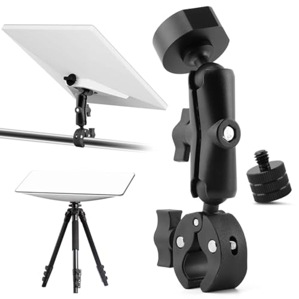Trasylph Starlink Mini Mount Adjustable Clamp Mount Pole Mount for RV/Yacht/Camper/Guardrails, Universally Adjustable Angle Clamp for Pole Mount on Car RV Ladder Yacht(Color:Black)