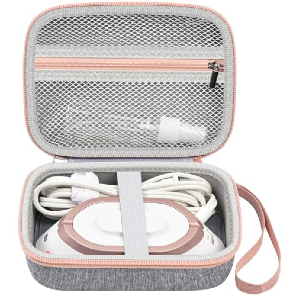 Travel Iron Case Compatible with Newbealer 120V/220V Dry Steamer for Clothes, Mini Iron Organizer Holder for Water Spray Bottle and Other Accessories (Box Only)- Grey Ironing Boards and Accessories Fiyatı