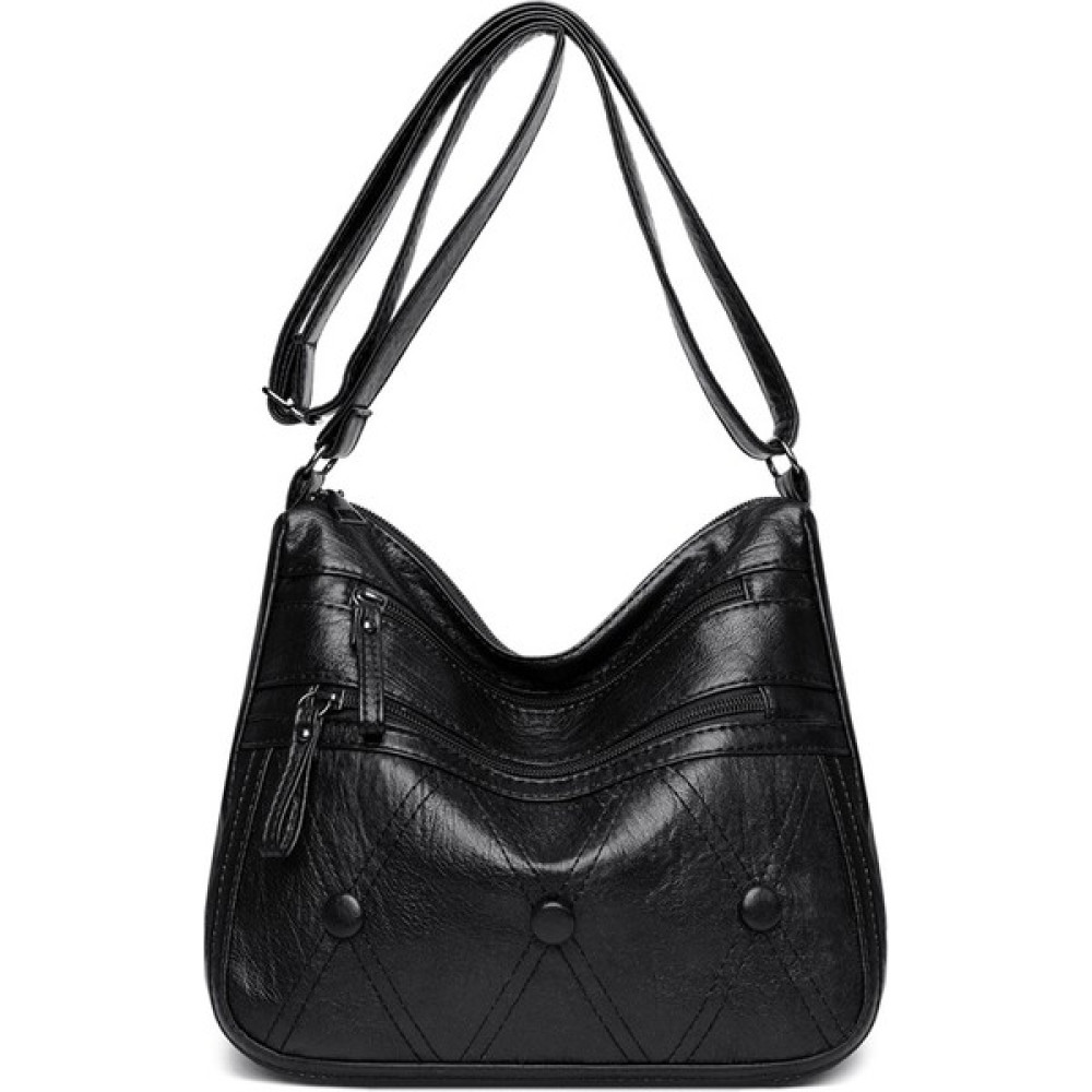 Travel Pu Yumuşak Deri Doku Messenger Çanta Büyük Kapasiteli Omuz Çantası Kadın Çantası Anne Için Basit Moda Hediye (Yurt Dışından) Bayan Çanta ve Cüzdan Fiyatı