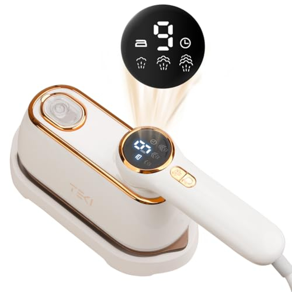 Travel Steamer for Clothes Portable, 1200W Handheld mini travel Steam Iron 4 Mode with LCD Displa Powerful Wrinkle Remover, Garment Steamer for Home, Dorm, Travel