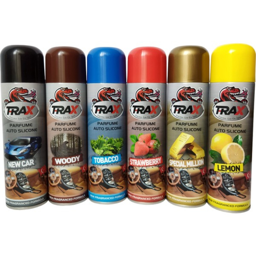Trax T-Rax Torpido Deri Plastik Için Parlatıcı Silikon Parfüm Sprey 200ML (6 Adet Sprey) Oto Kokuları Fiyatı