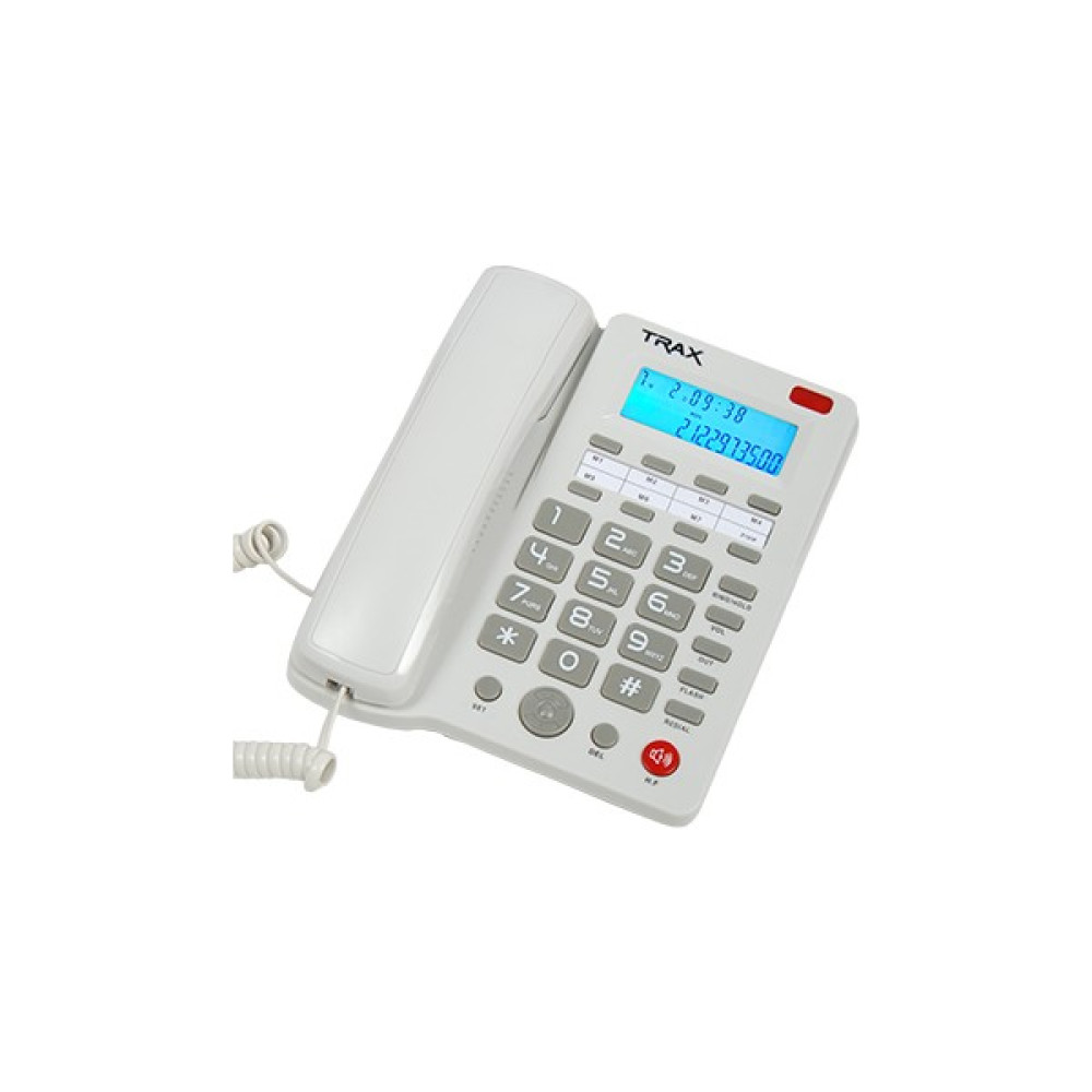 Trax Tc 603 Ekranlı Masaüstü Kablolu Telefon Beyaz Telefon Fiyatı