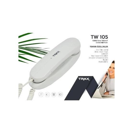 Trax TW 105 Bej Duvar Tipi Kablolu Telefon