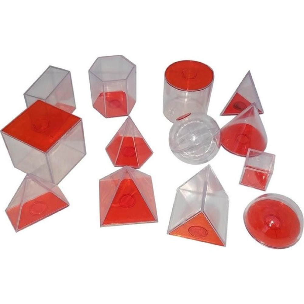 Tray Geometrik Cisimler Takımı Şeffaf 13 Parça 6 cm Okul Malzemeleri Fiyatı