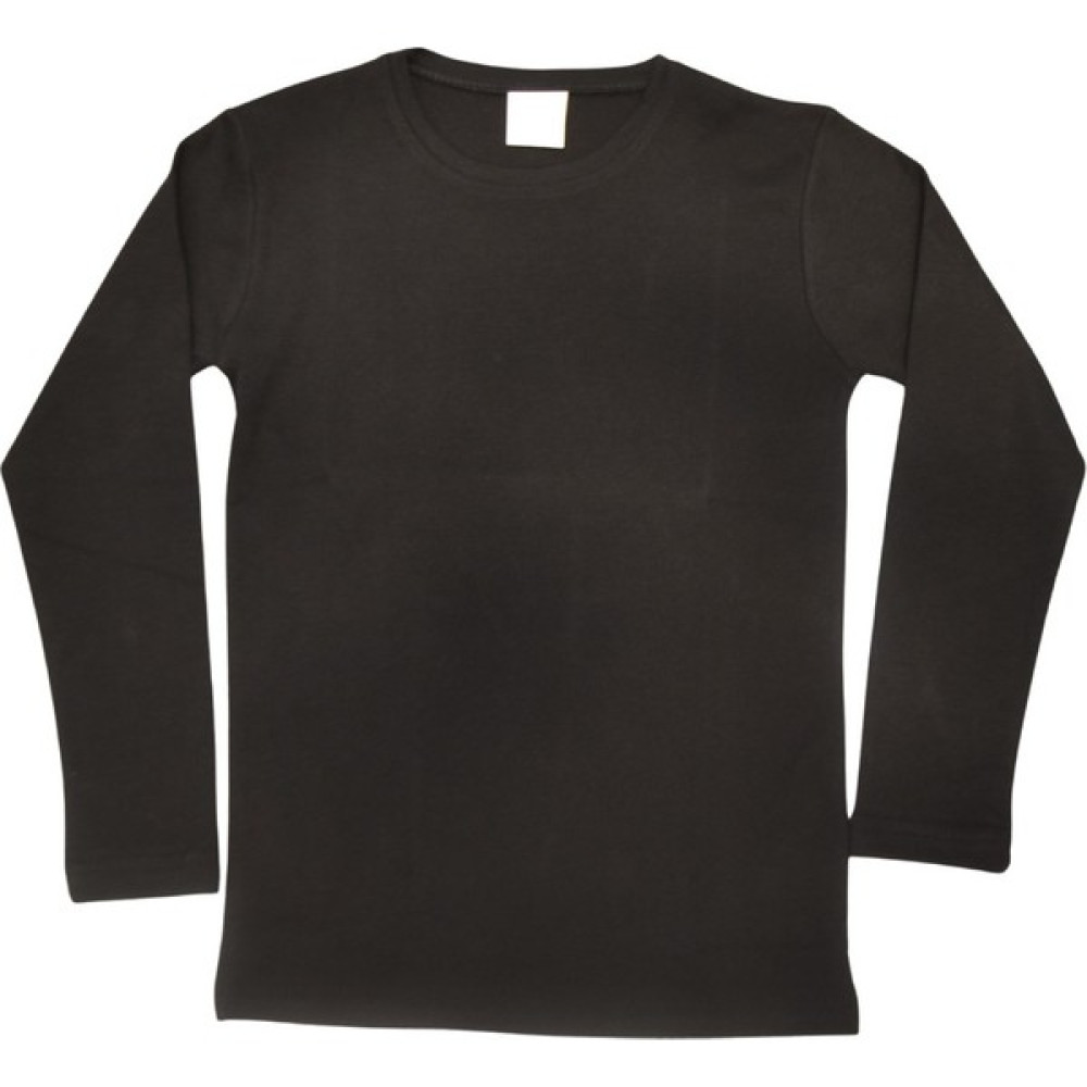 Trend All Butik Genç & Yetişkin Siyah Basic Bisiklet Yaka Uzun Kol Tişört Erkek T-shirt Fiyatı