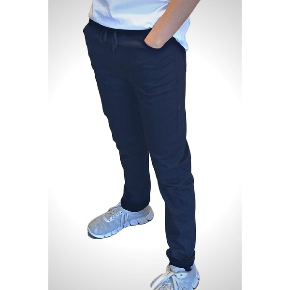 Trend All Butik Lacivert Kanvas Okul Pantolonu Lastikli Bel & Düz Paça Erkek Çocuk Pantolon Fiyatı