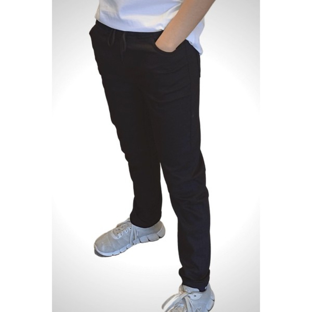 Trend All Butik Siyah Kumaş Okul Pantolonu Lastikli Bel & Düz Paça Erkek Çocuk Pantolon Fiyatı