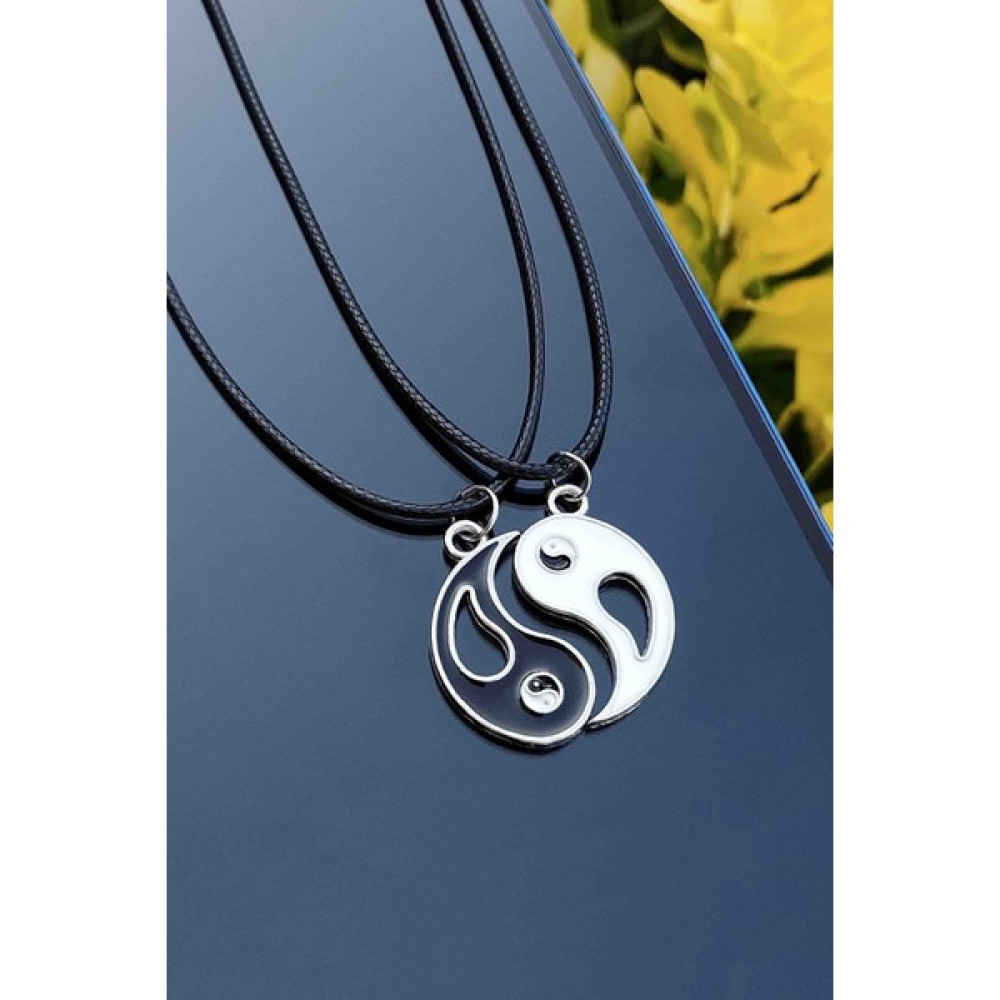 Trend Collection 2 Adet Ying Yang Kolye Best Friends Arkadaşlık Kolye - Siyah - Beyaz Bijuteri Kolye Fiyatı