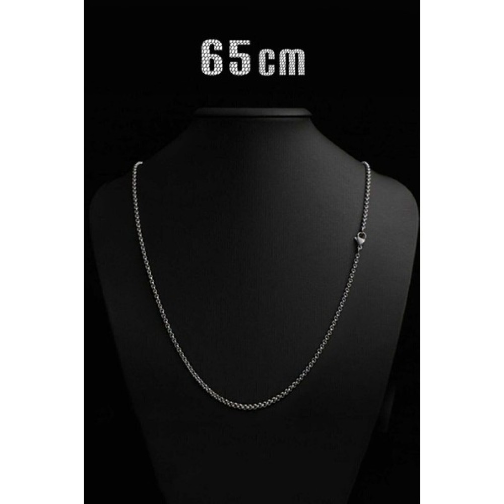 Trend Collection Italyan Ince Çelik Unisex Zincir Kolye 65 cm ( 2mm ) - Gümüş Bijuteri Kolye Fiyatı