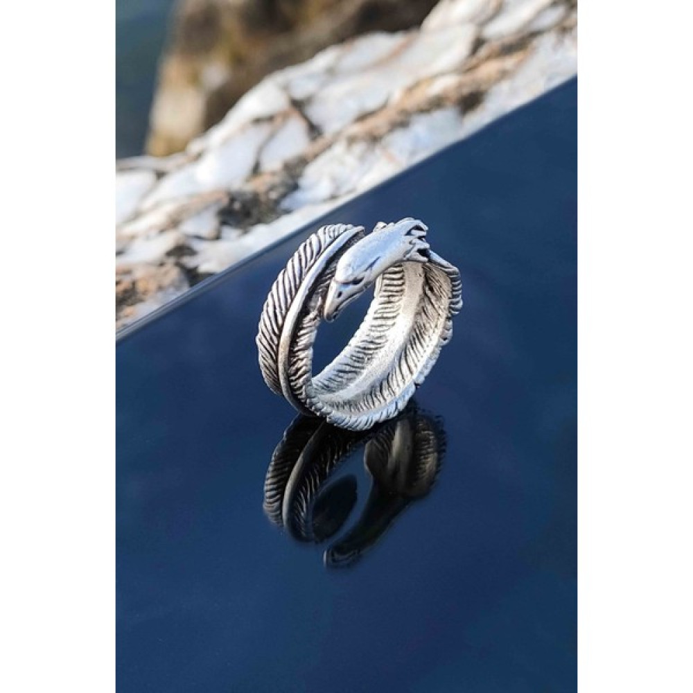 Trend Collection Kartal Model Ayarlanabilir Gümüş Kaplama Erkek Yüzük - -- Yüzükler Fiyatı