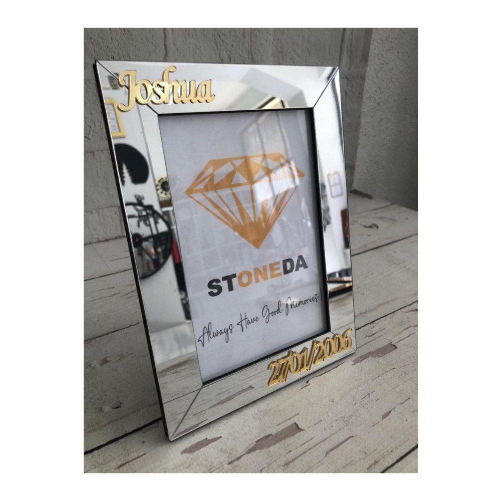 TREND Gümüş Pleksi 10x15 Fotoğraf için İsimli Çerçeve PVC KORUMALI(Soru Sor Kısmından İsim Belirtiniz) Resim & Fotoğraf Çerçevesi Fiyatı